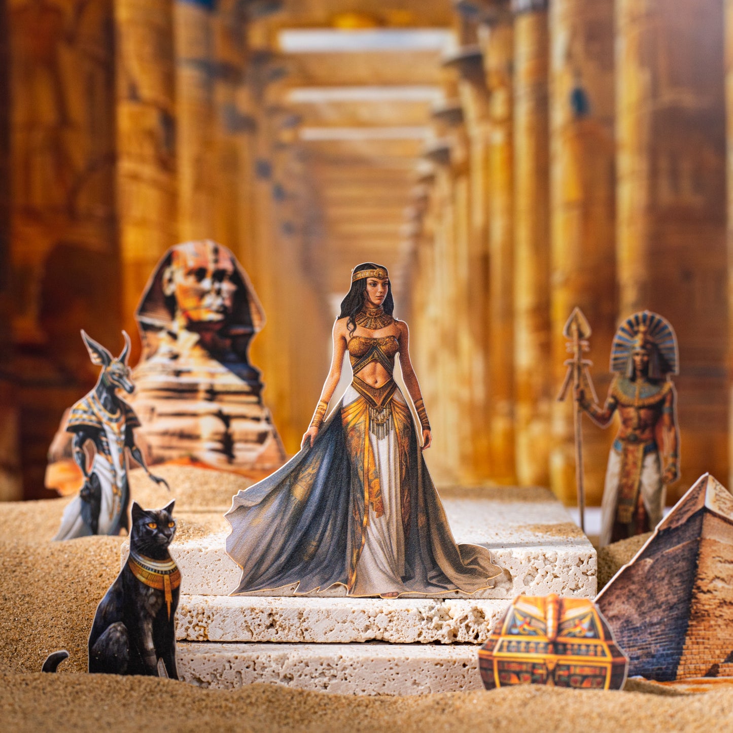 15 Pcs Retro Cardstock Stickers OZHS