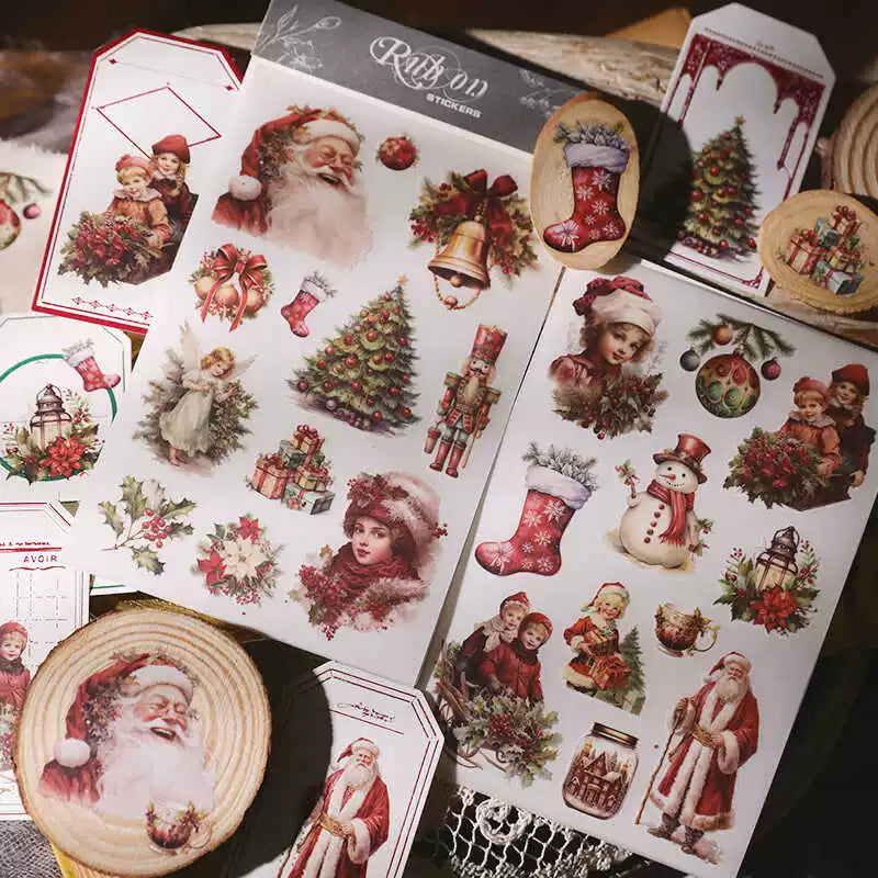 2 Sheets Rub on Stickers - Christmas XT87