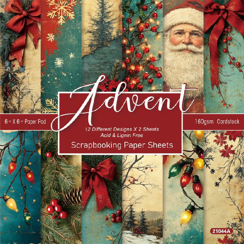 6 inch Christmas Scrapbook Paper Pad SKP1044