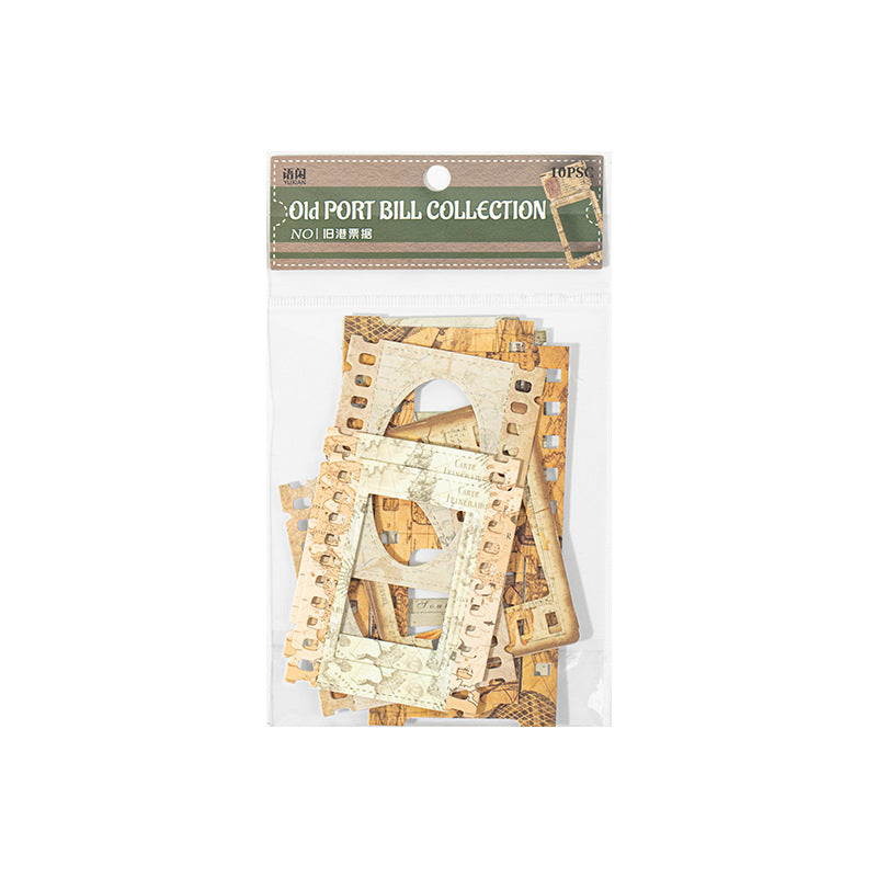 10 Pcs Vintage Frame Cardstock Paper WSWS