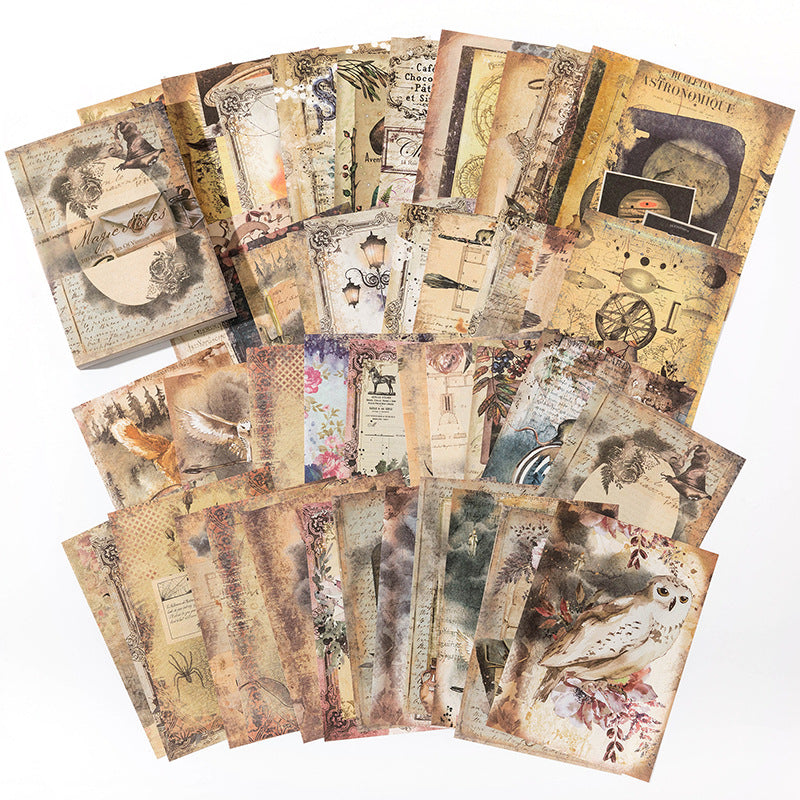 100 Pcs Vintage Aesthetic Journal Paper VAP06