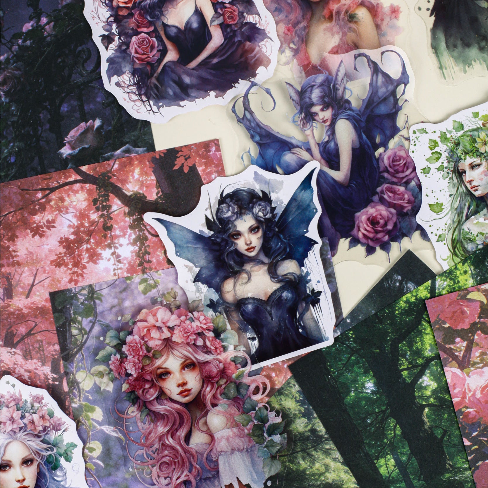 26 Pcs Fairy Forest Journal Paper and Stickers Kit JLXX