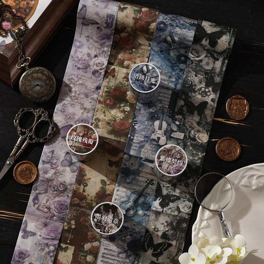 1 Roll Gothic Buttterfly Washi Tape HDJS