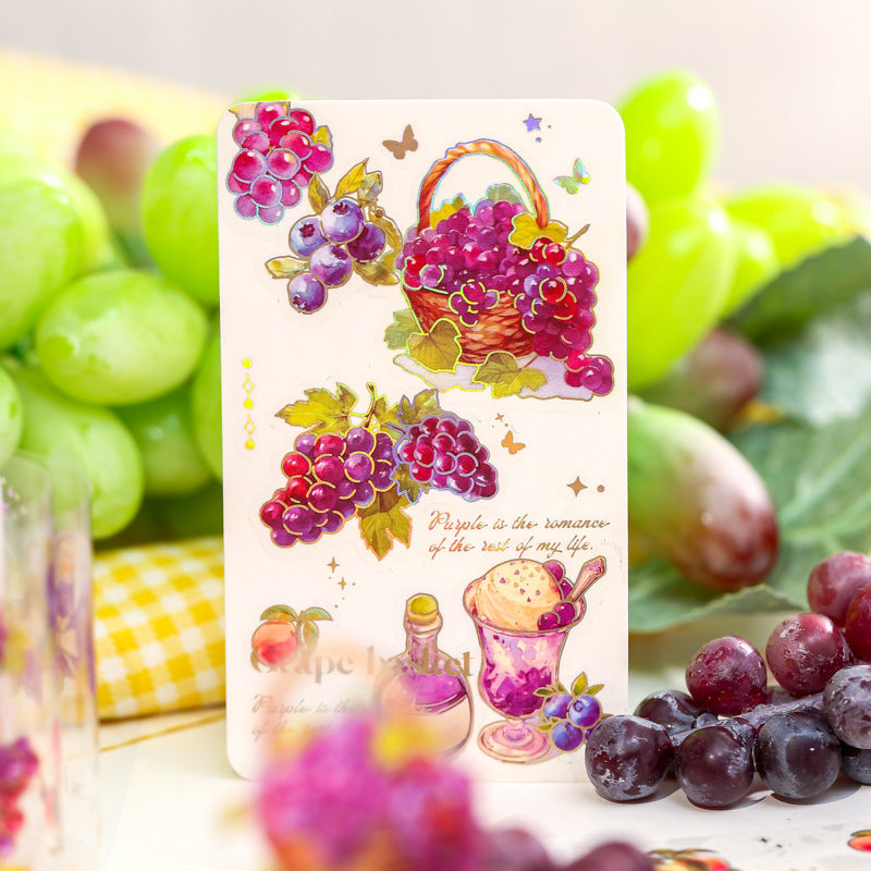 1 Roll Fruit PET Stickers Tape LMGW