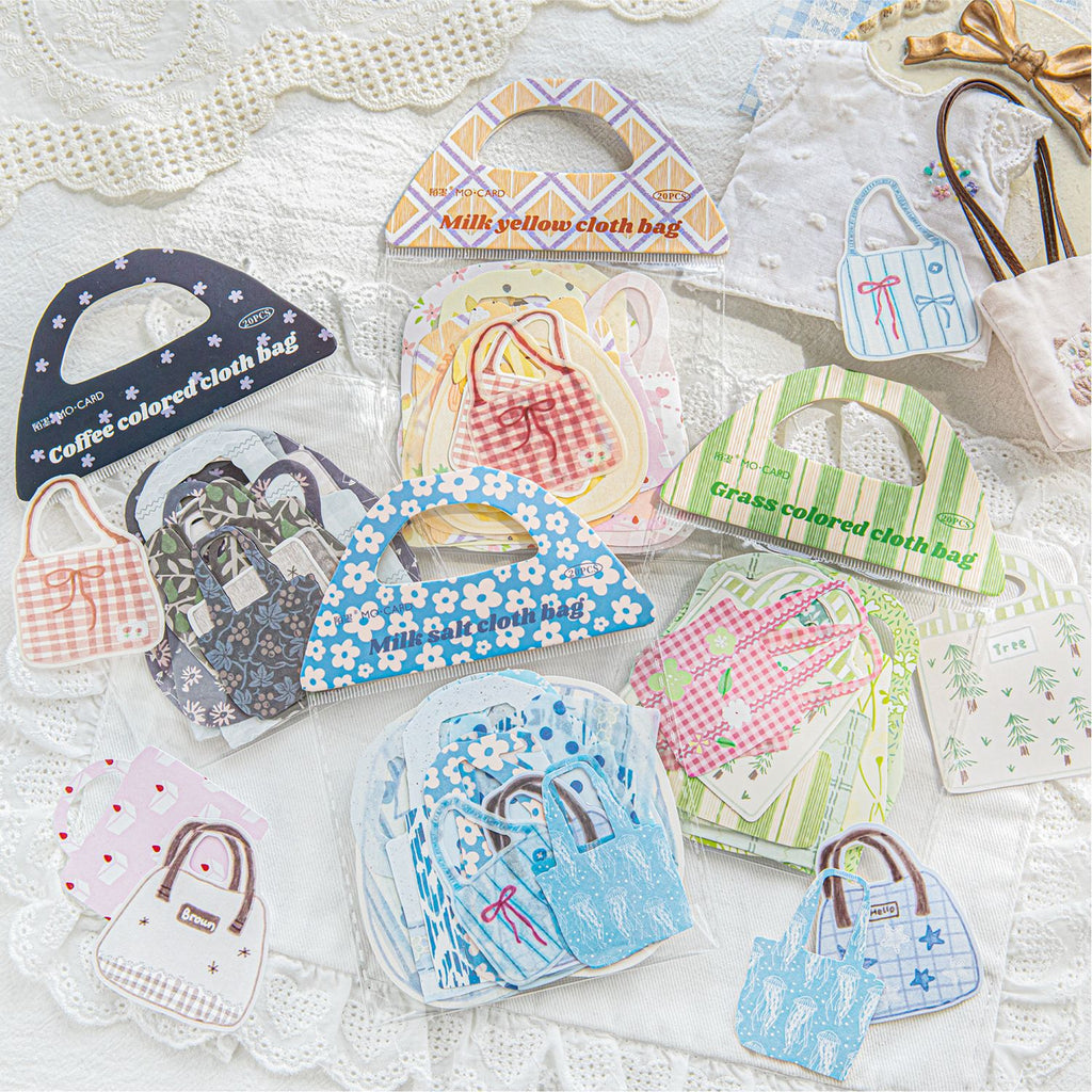 20 Pcs Bag Themed Stickers LGXB