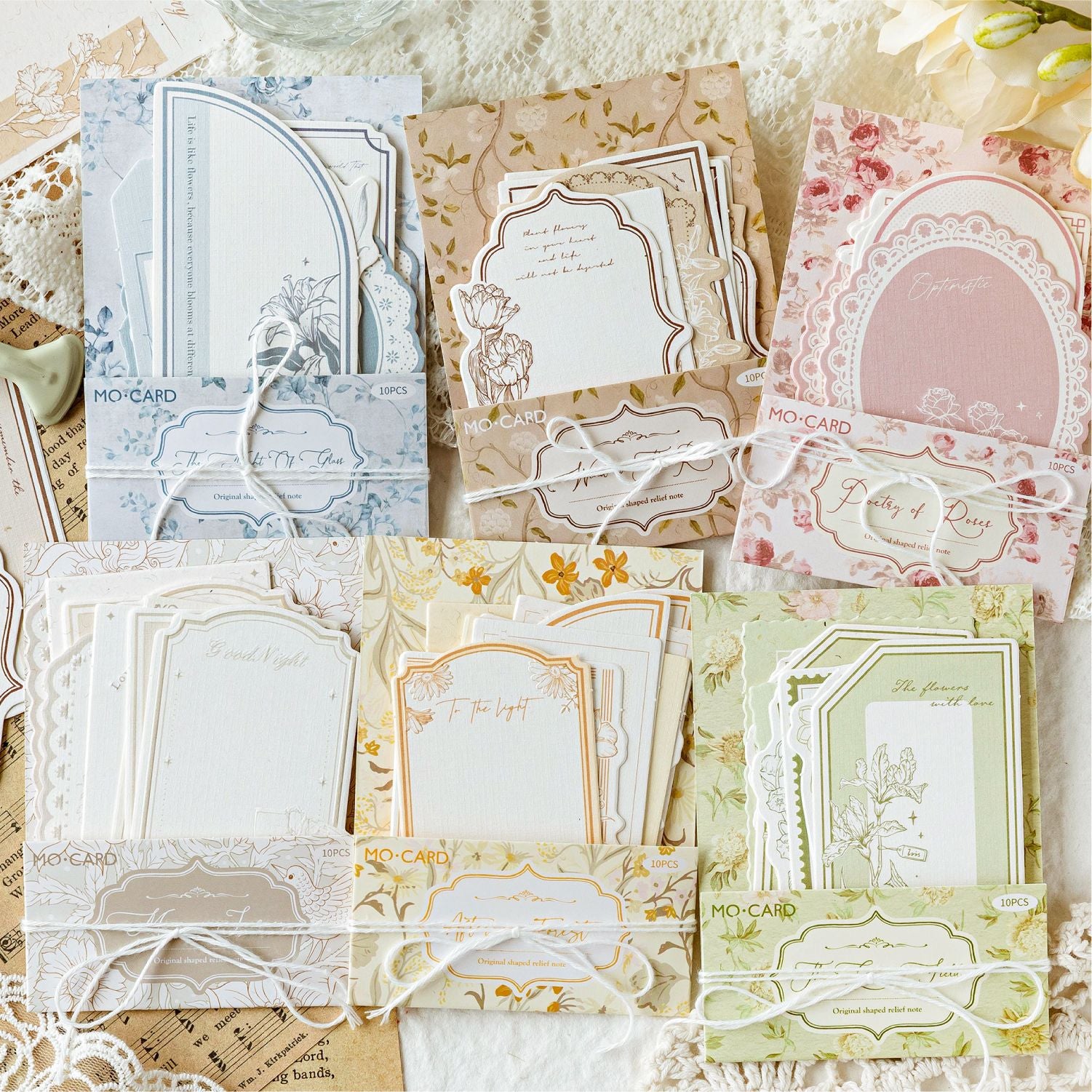 10 Pcs Creative Scrapbook Notepad SKDHS