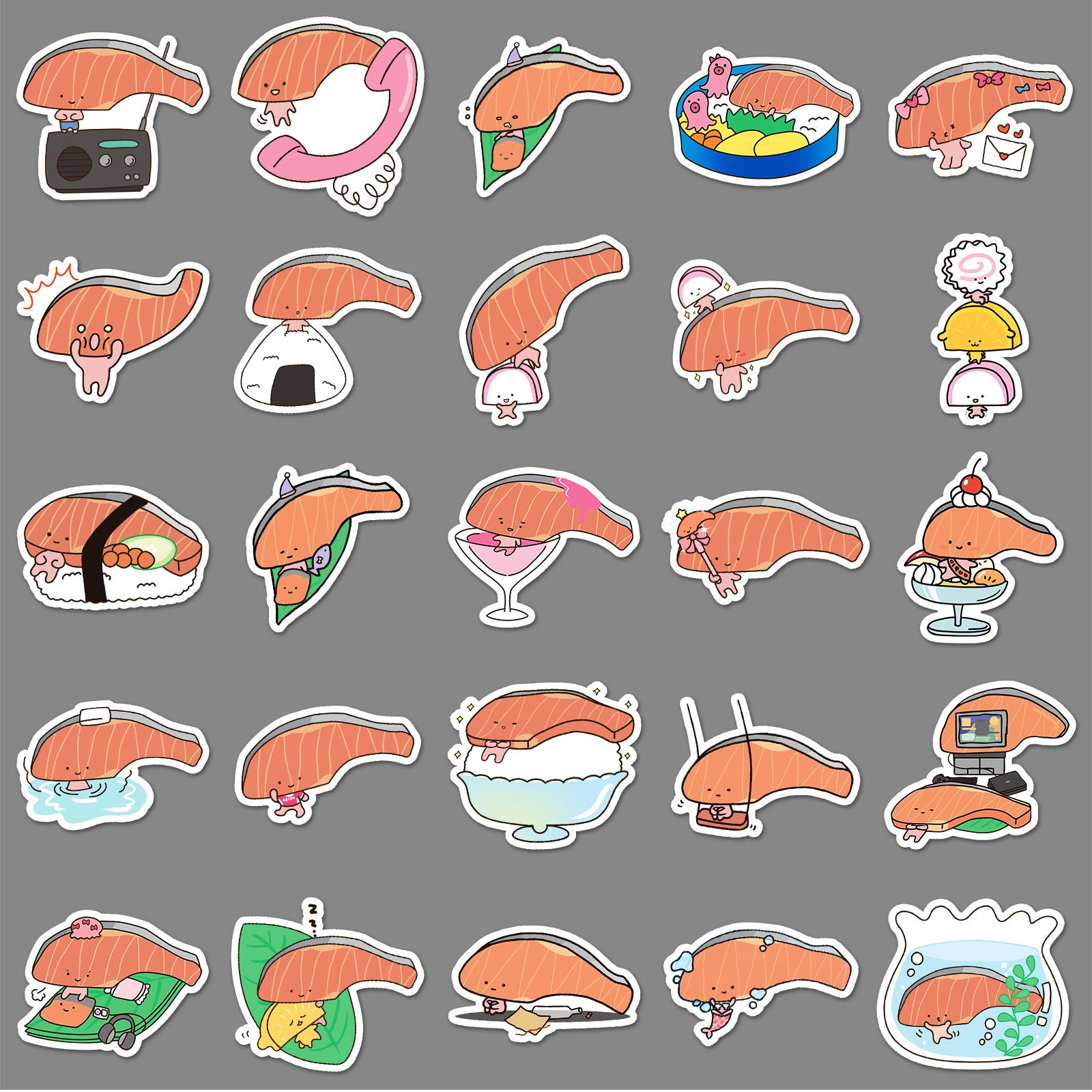 50Pcs Kawaii Waterproof Vinyl Stickers SRO115
