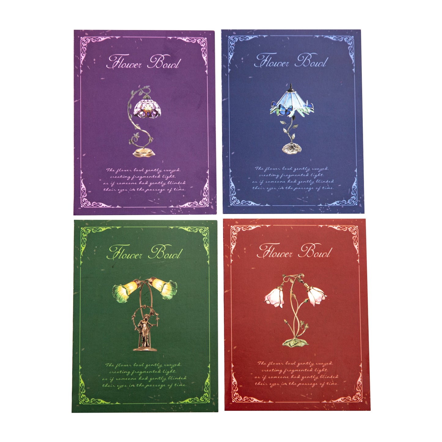 12 Pcs Flower Lamp PET Stickers HZXL