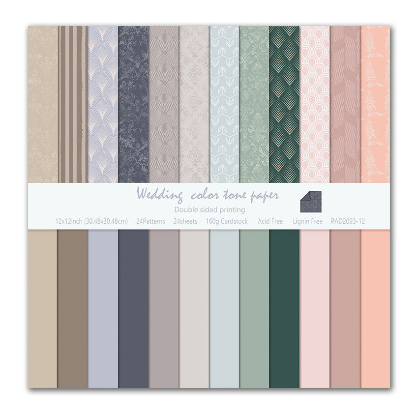 12 inch Scrapbook Paper Pad JYY093