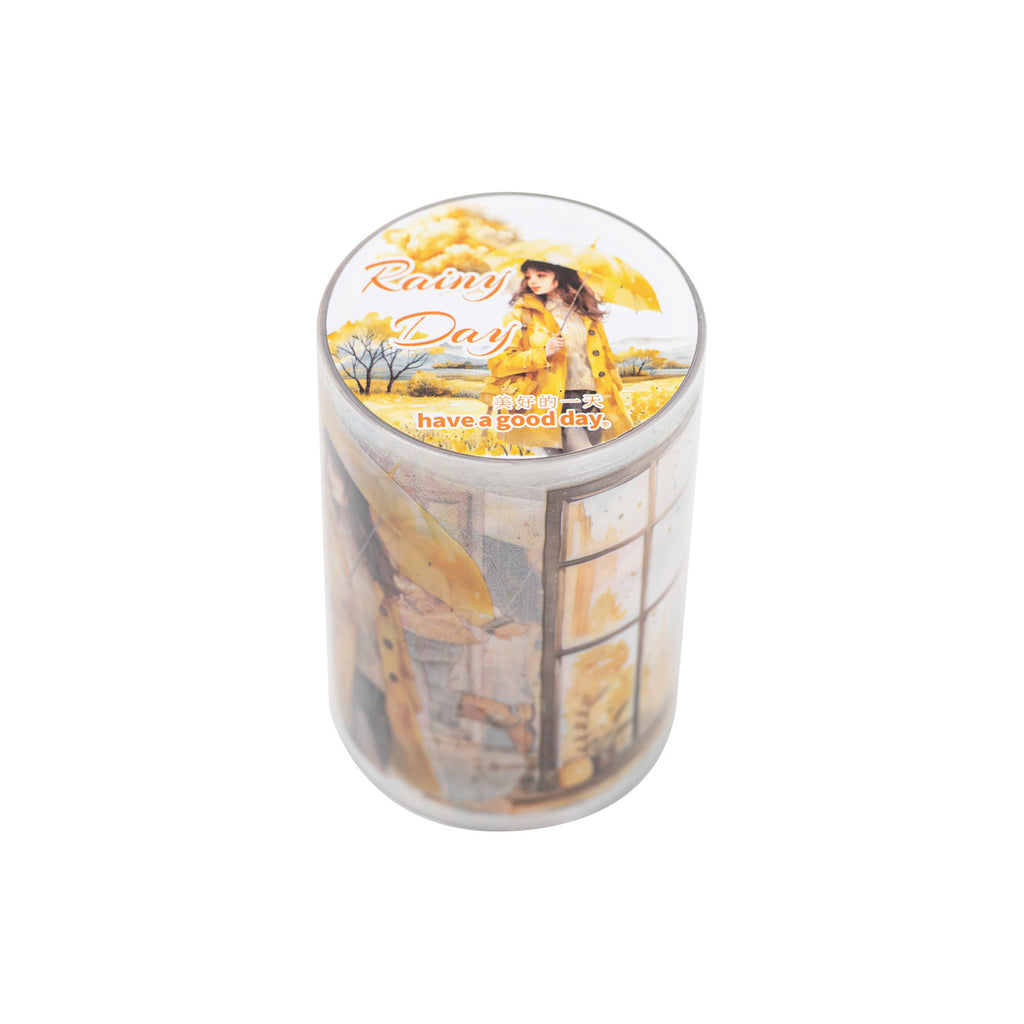 1 Roll Rainy Day PET Sticker Tape XYTX