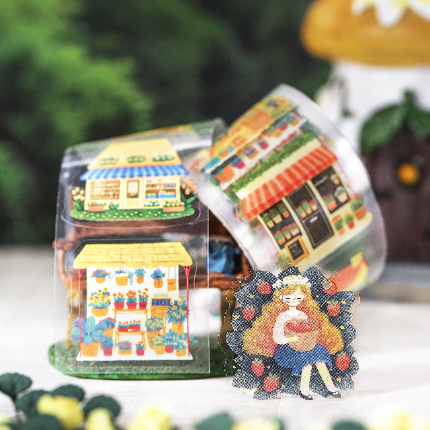 1 Roll Cartoon PET Stickers Tape TYHY