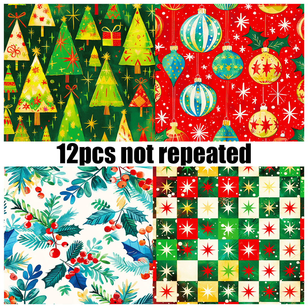 6 inch Christmas Scrapbook Paper Pad PA150