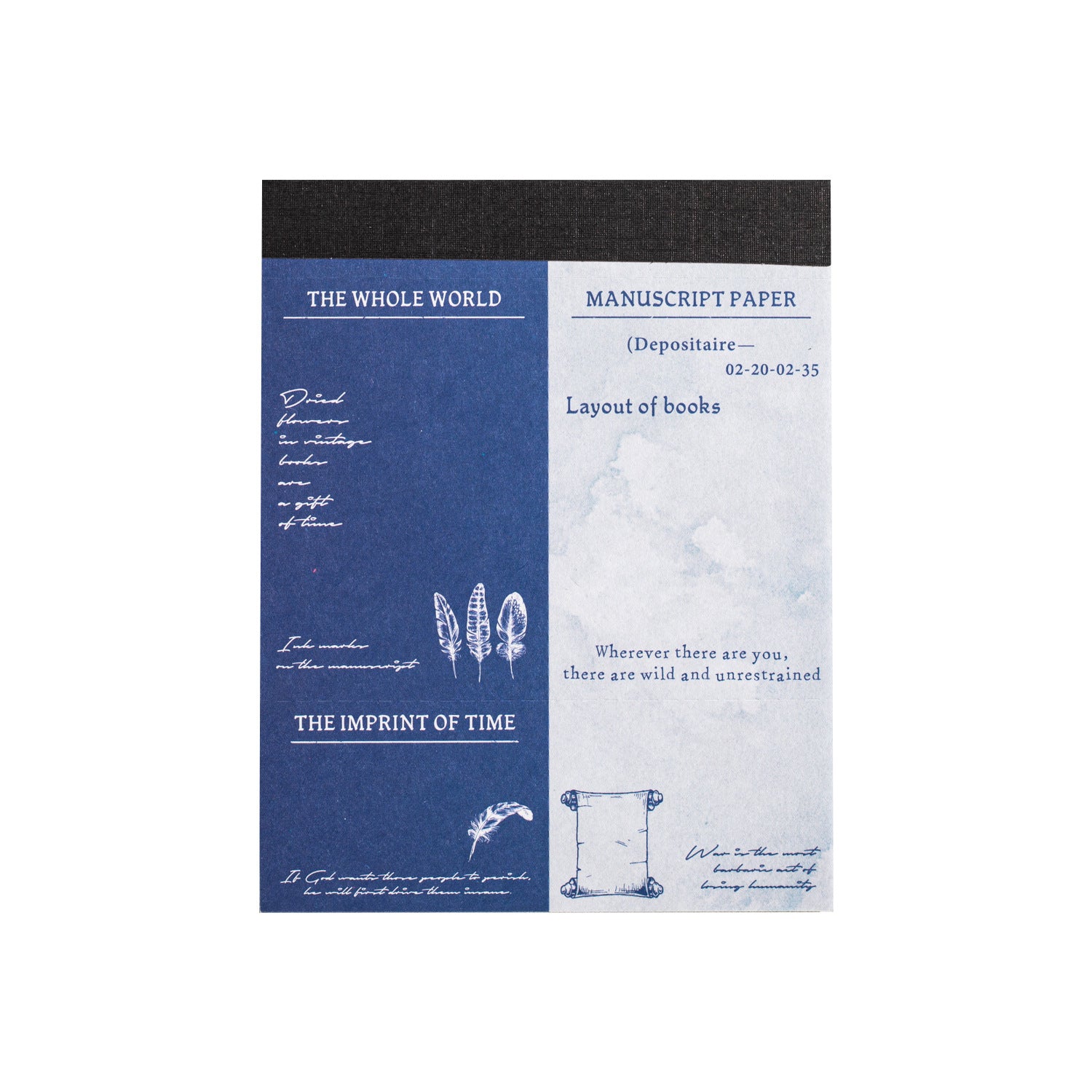 30 Sheets Masterpiece Themed Notepad Paper WHSZ