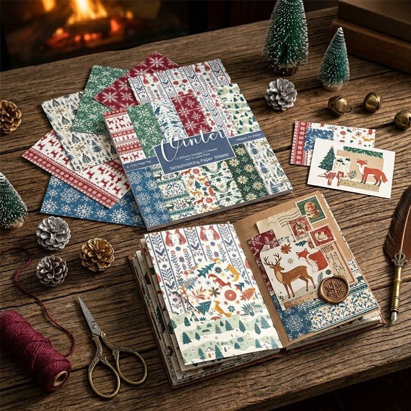 6 inch Christmas Scrapbook Paper Pad SKP2616