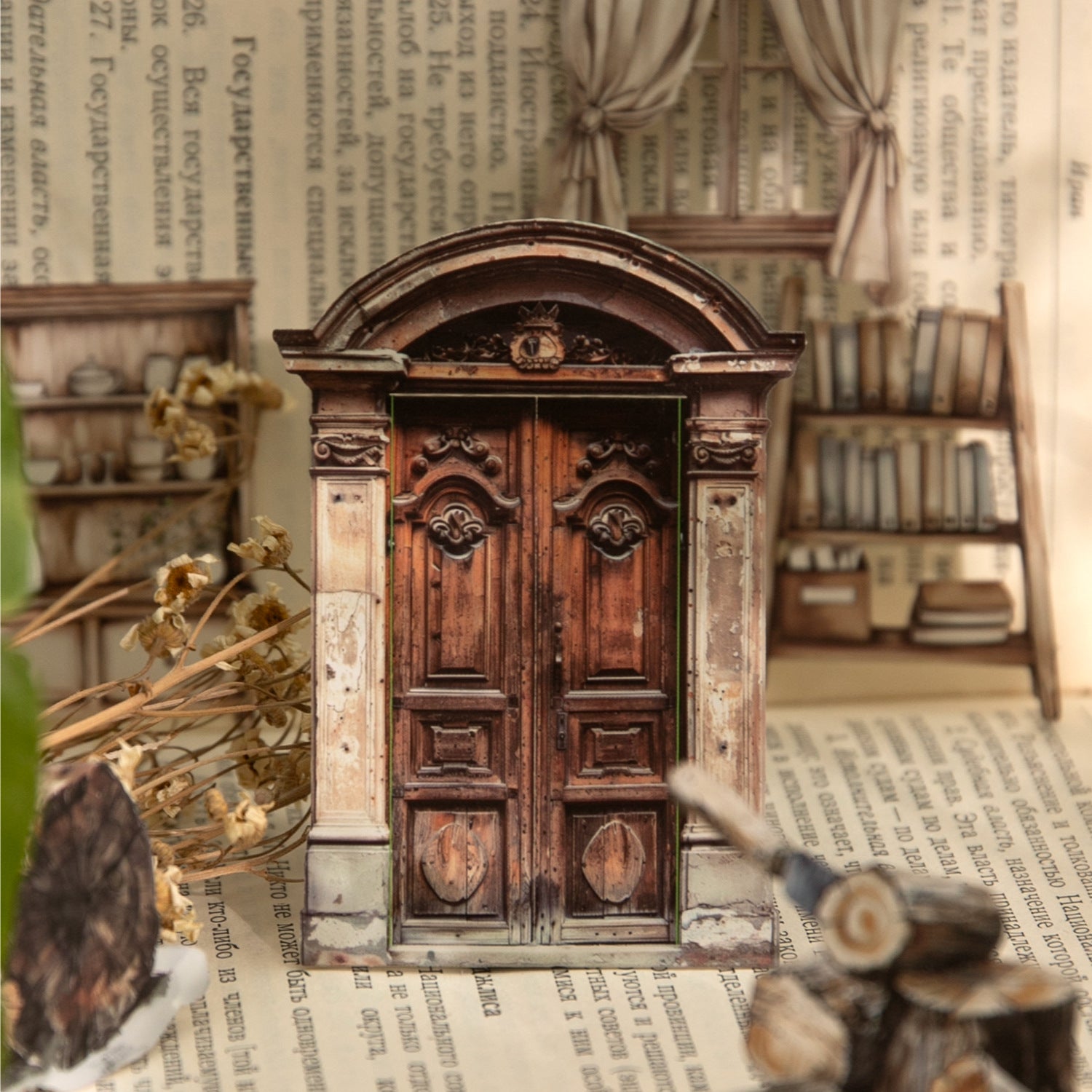 20 Pcs Manor Door Window Cardstock MHZY