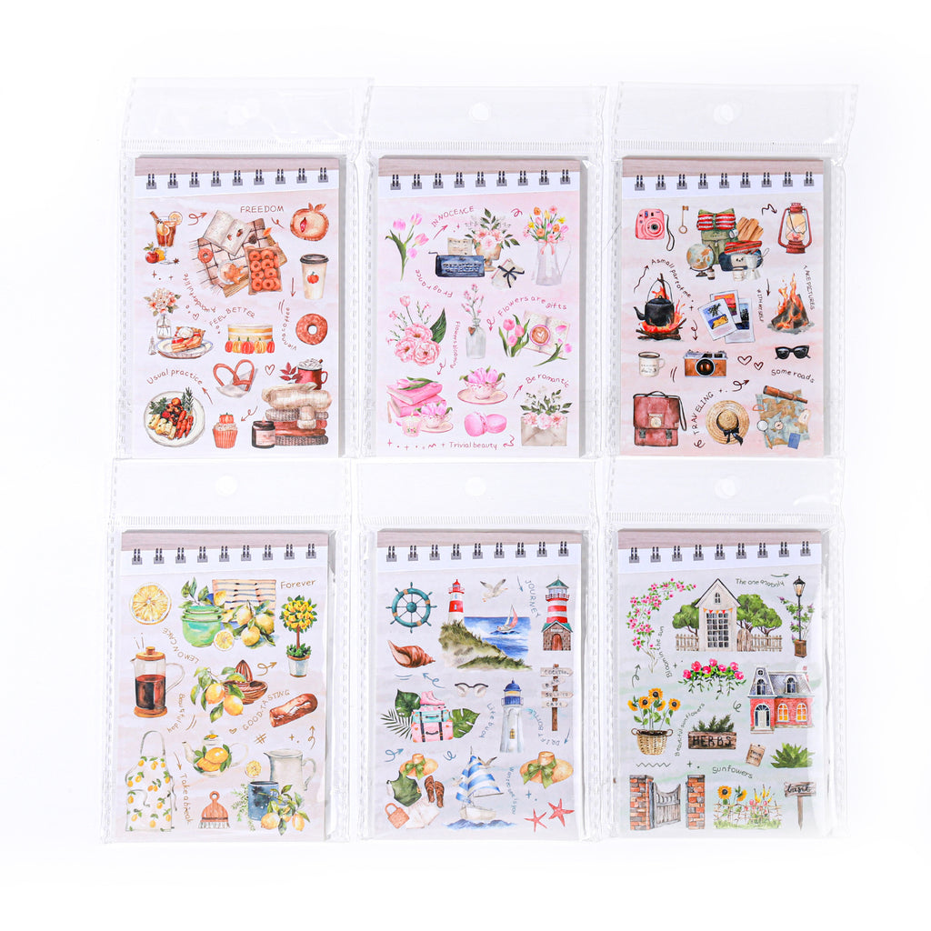 18 Sheets Lifestyle Stickers Book SHBJ