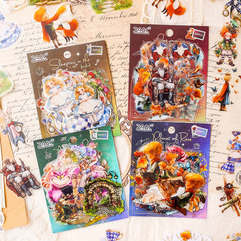 40 Pcs Fairy World PET Stickers QHZL