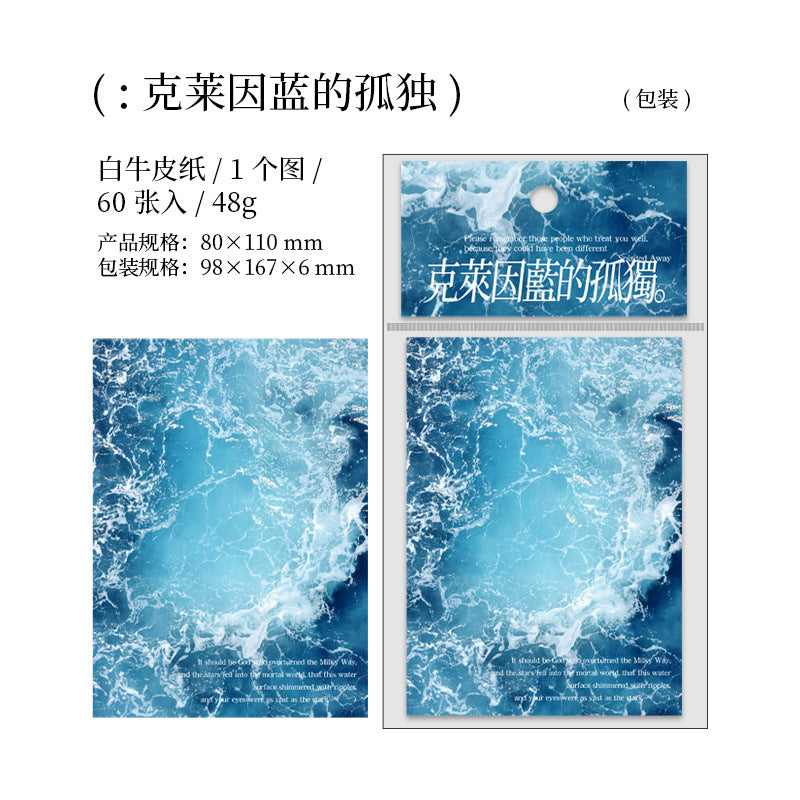 60 Pcs Landscape Notepad Paper RSHH