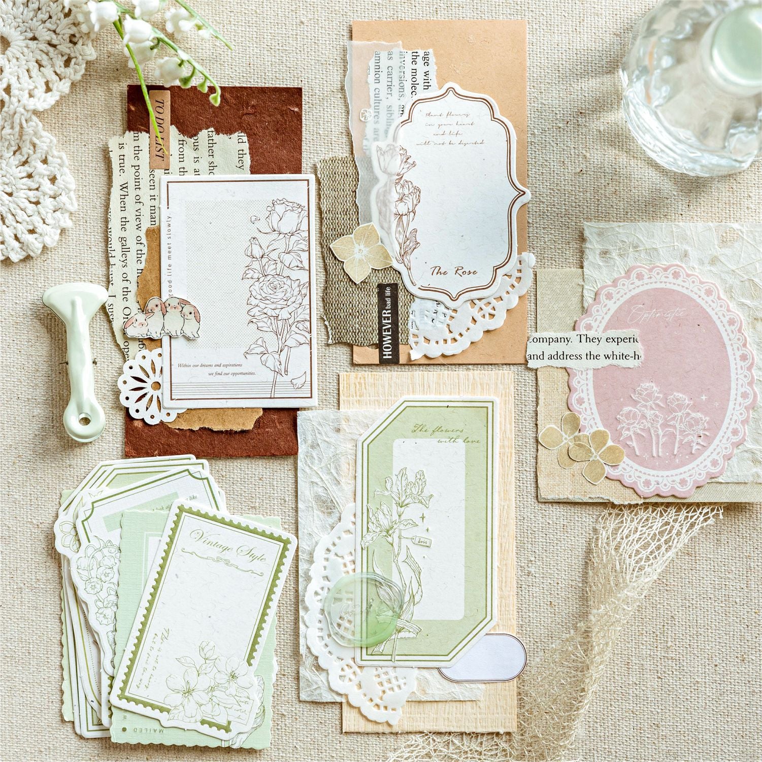 10 Pcs Creative Scrapbook Notepad SKDHS