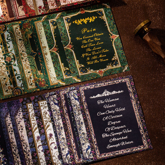 10 Pcs Vintage Literature Themed Journal Paper ZSJSP