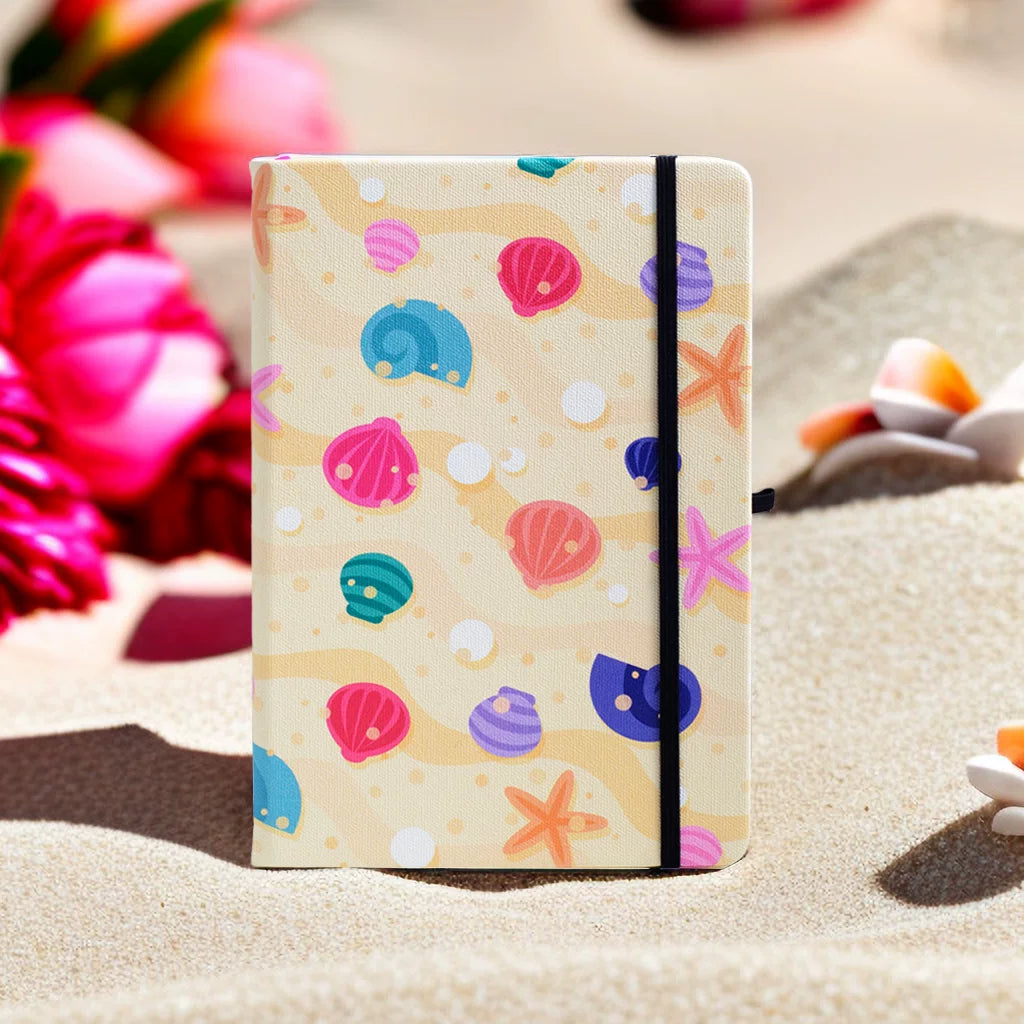 Art Series A5 Hardcover  Notebook - Beach Shells