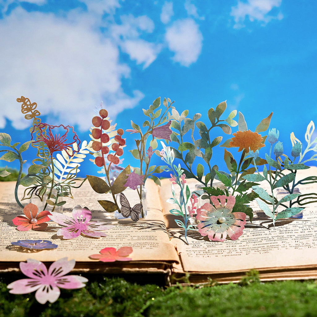 10 Pcs Cutout Paper Flower XHHJ