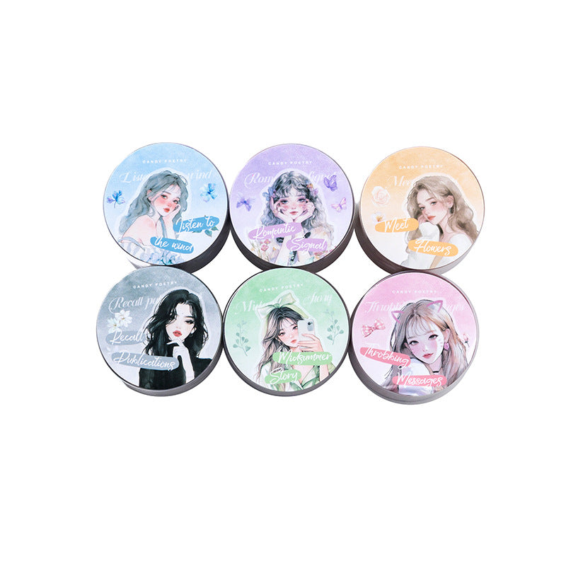 1 Roll Cute Girl PET Tape SZSN