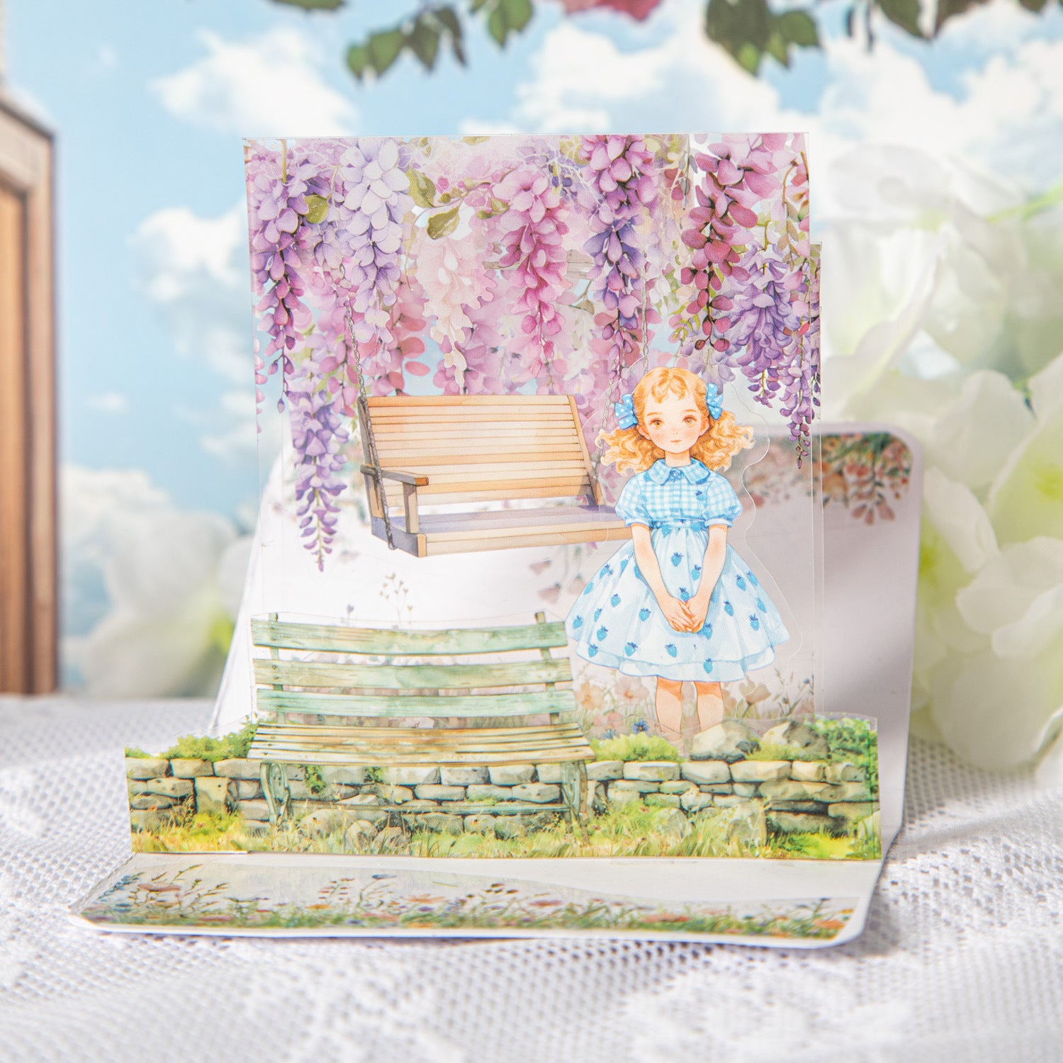 1 Roll Garden Swing Theme PET Tape YQDQQ