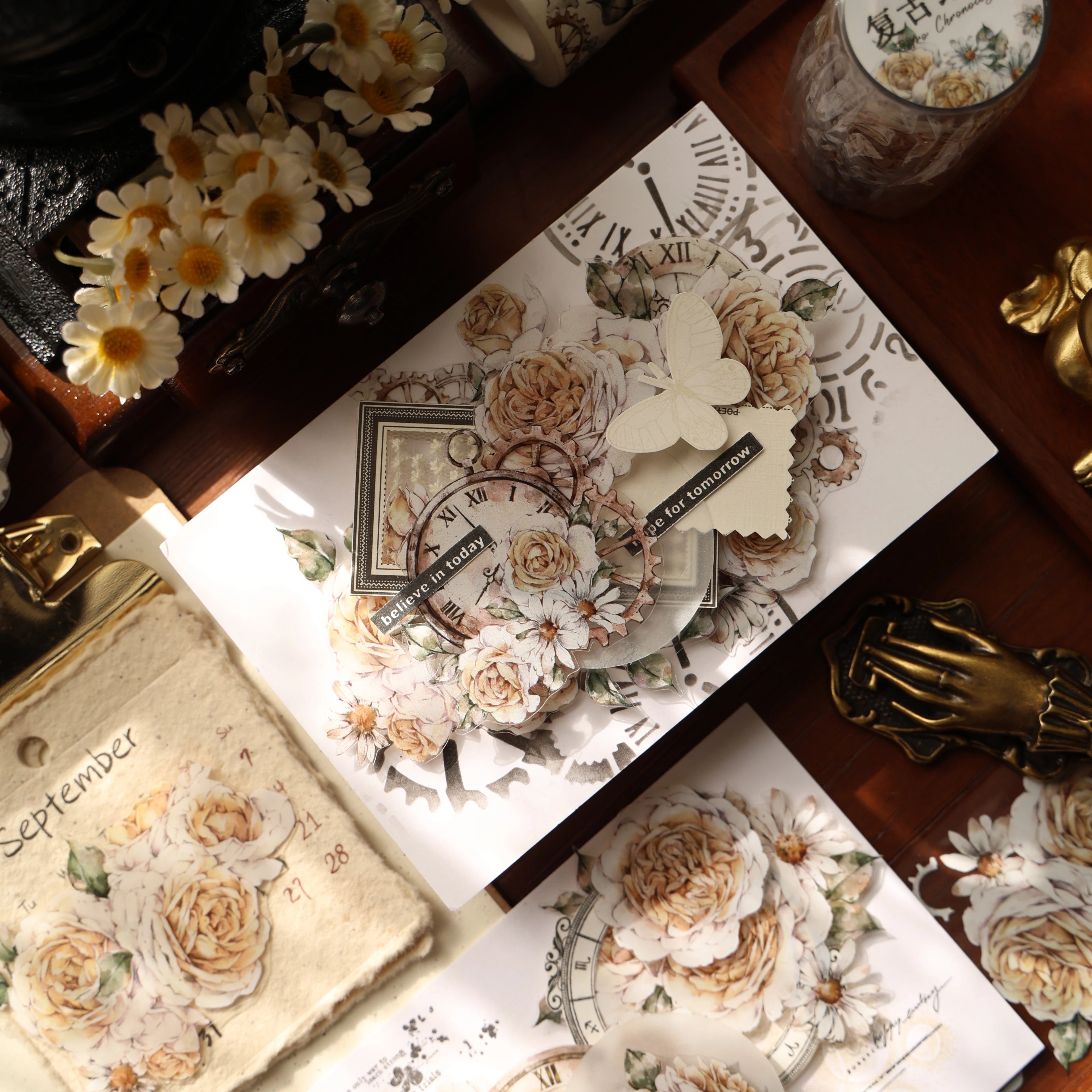 Floral Decorative Tape Rolls- Vintage Annals