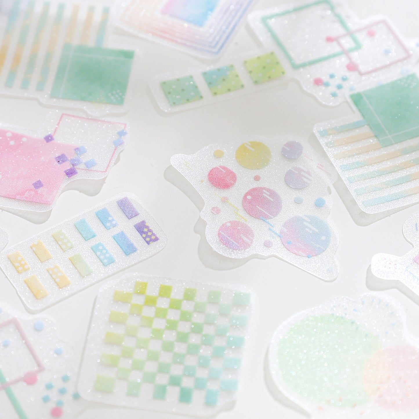 30 Pcs Geometry Themed Journal Stickers XSLY