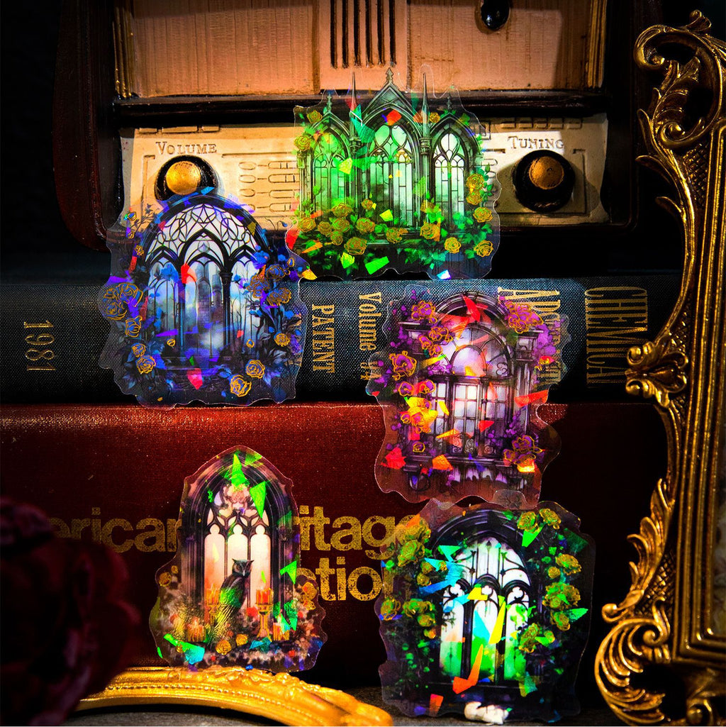 20 Pcs Vintage Windows PET Stickers HYDMG