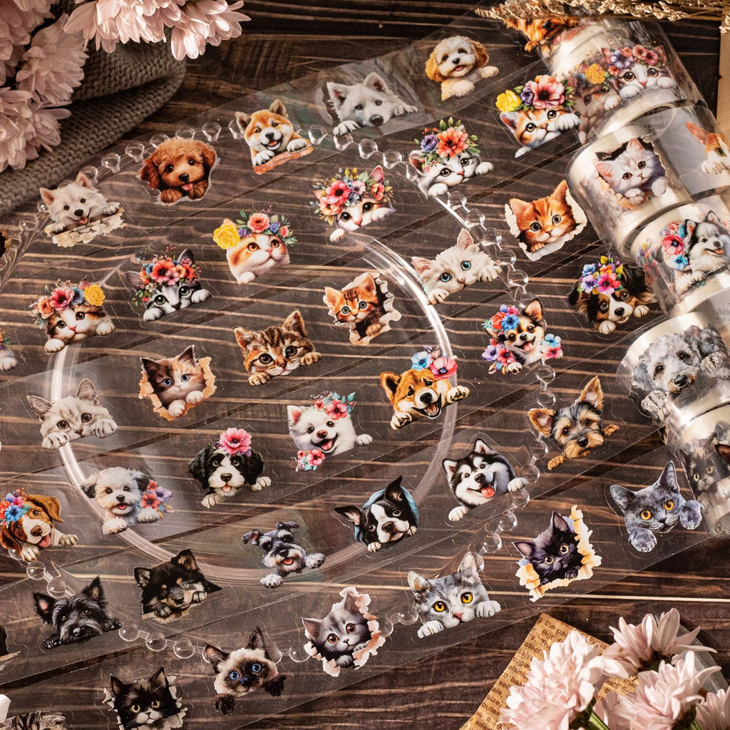 1 Roll Pet Theme Die Cut PET Tape MGJL