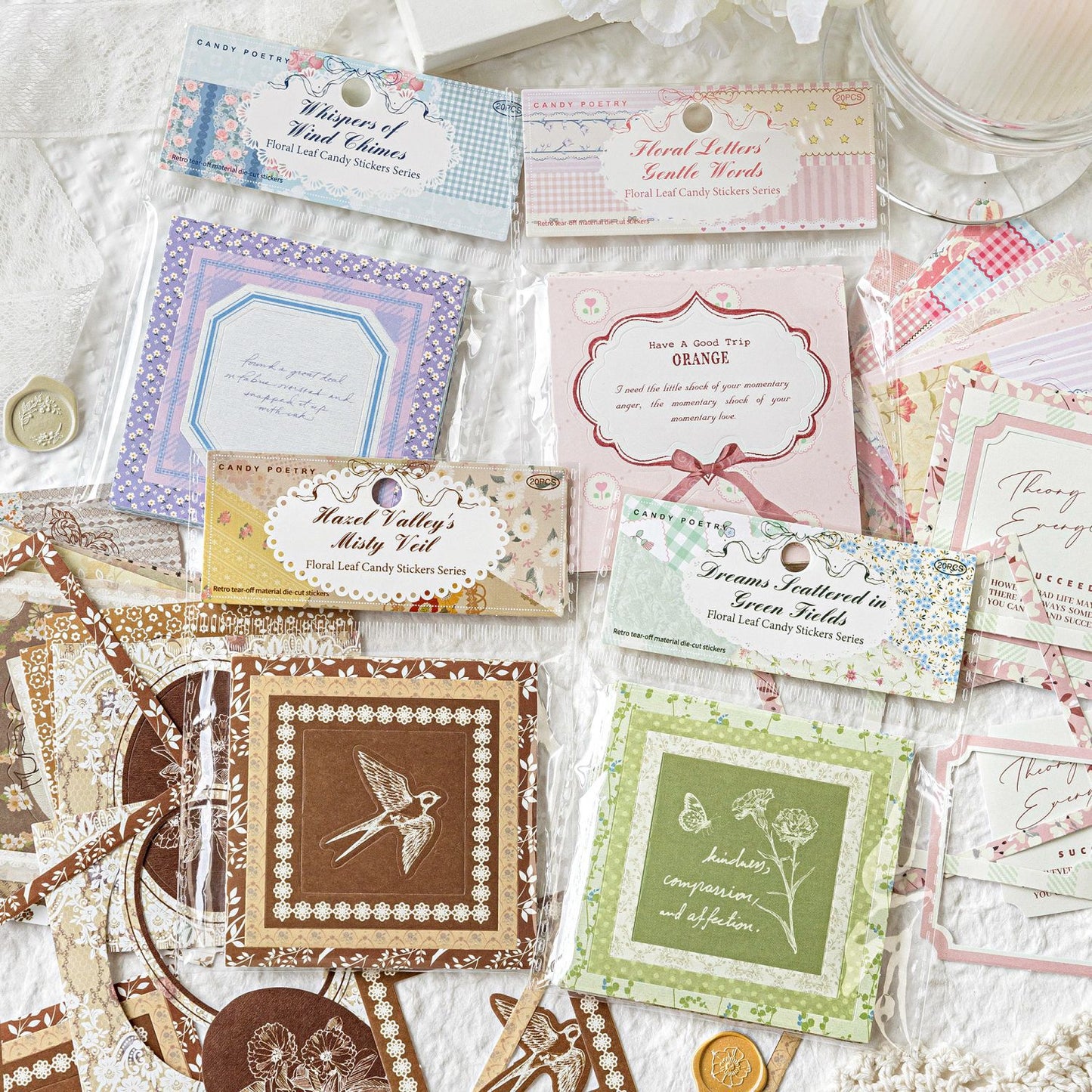 20 Pcs Aesthetic Frame Stickers ZHYFT