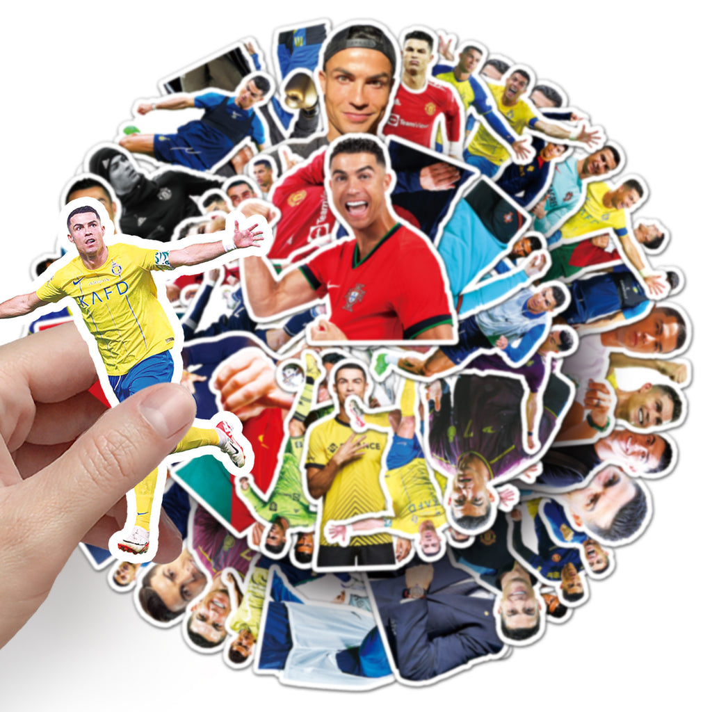 50Pcs Football Theme Waterproof Vinyl Stickers STY02
