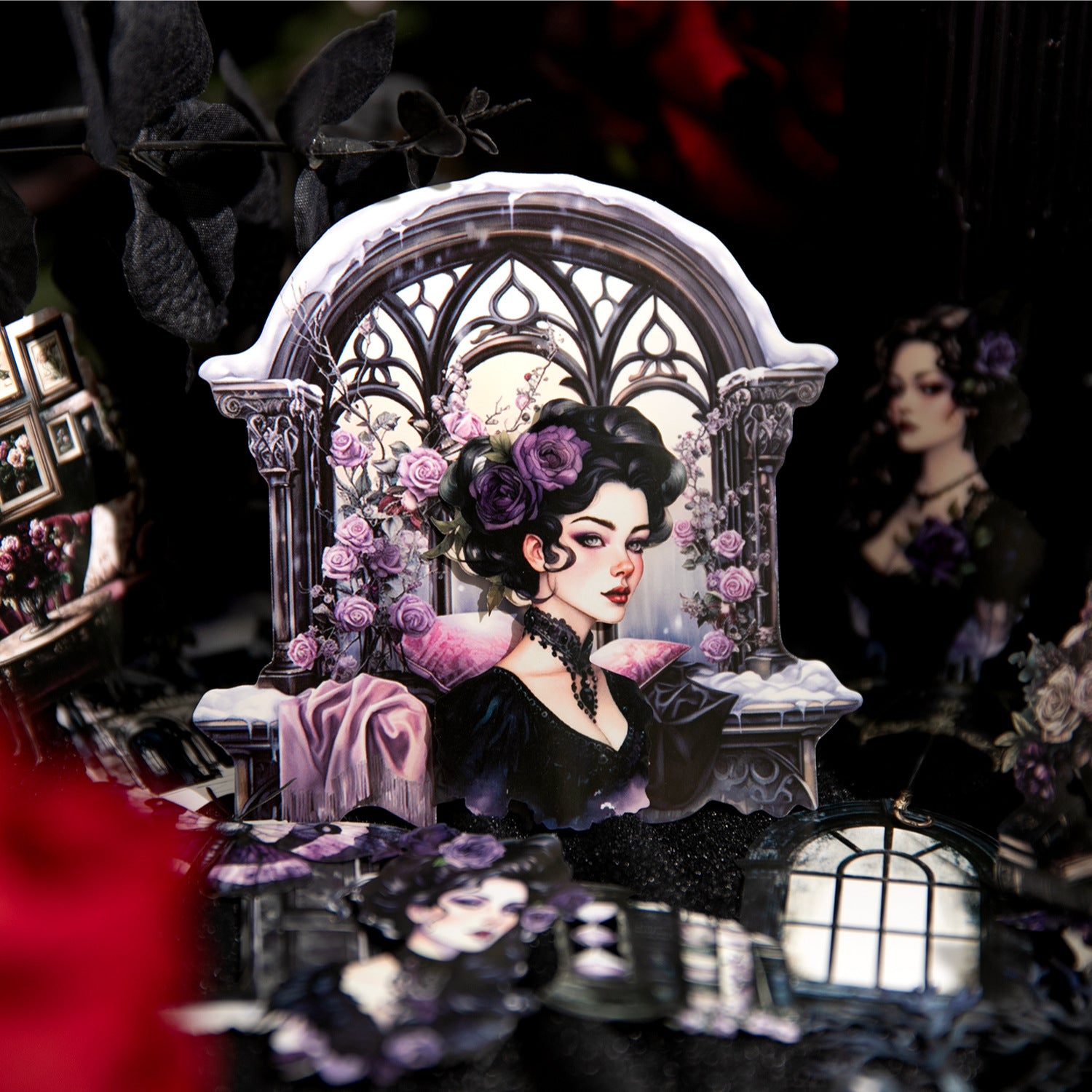 20 Pcs Gothic Magic Manor Stickers ZYDSY