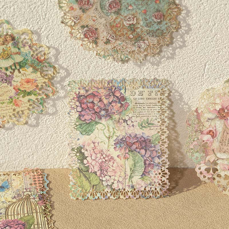 20 Pcs Lace Edged Scraobook Paper LSWY