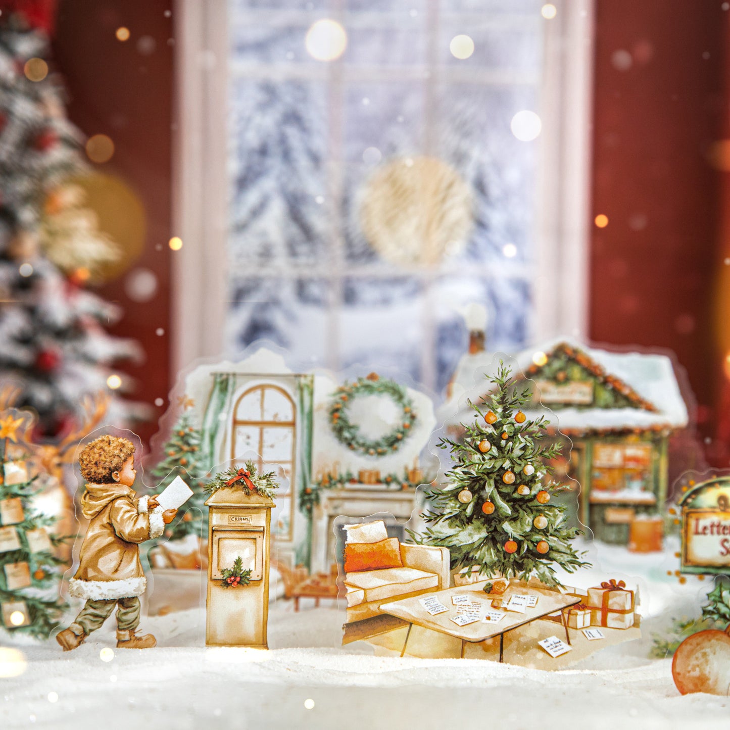 20 Pcs Christmas PET Stickers YQGSD