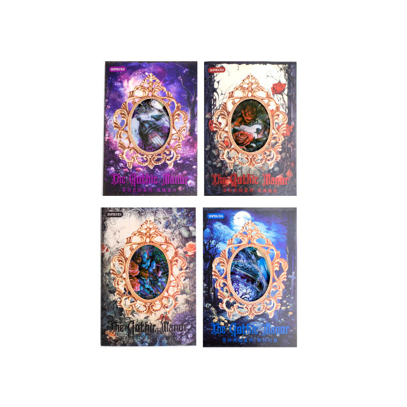 20 Pcs Gothic Style PET Stickes GTZY