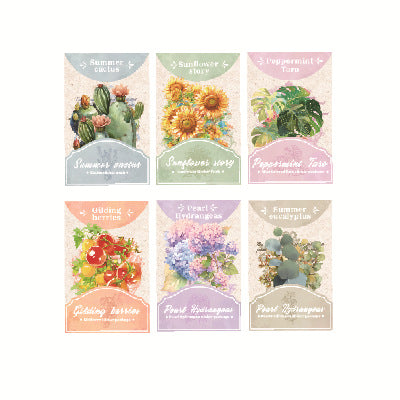 30 Pcs Green Plant Stickers XRYL