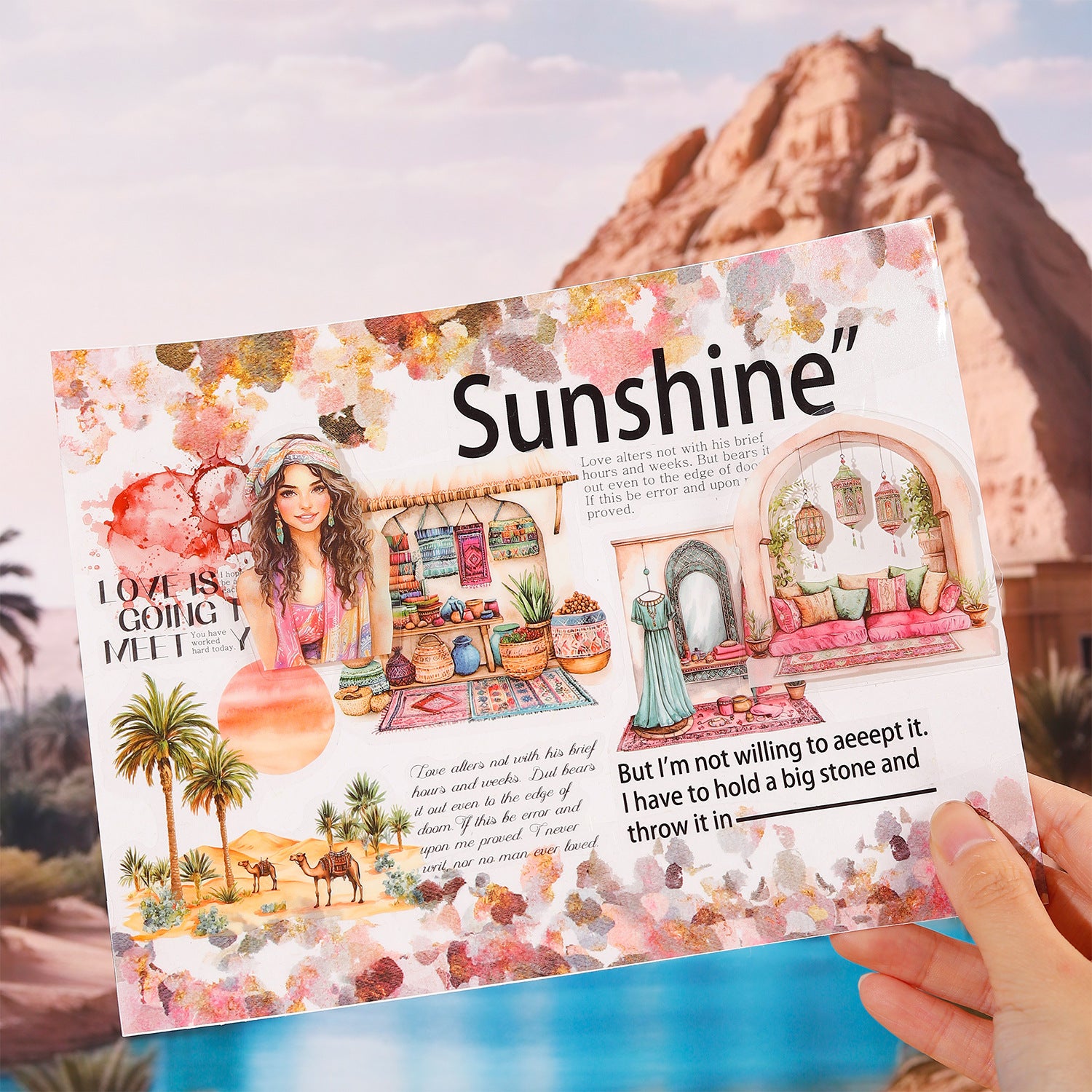 20 Pcs Travel Landscape PET Stickers YYZL