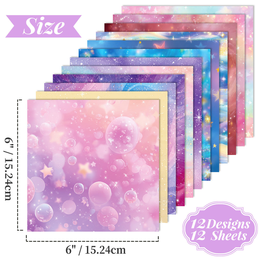 6 inch Starry Scrapbook Paper Pad PA819