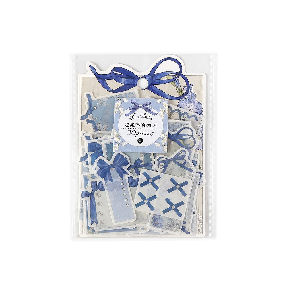 30 Pcs Bow-knot Themd Washi Stickers WRMX