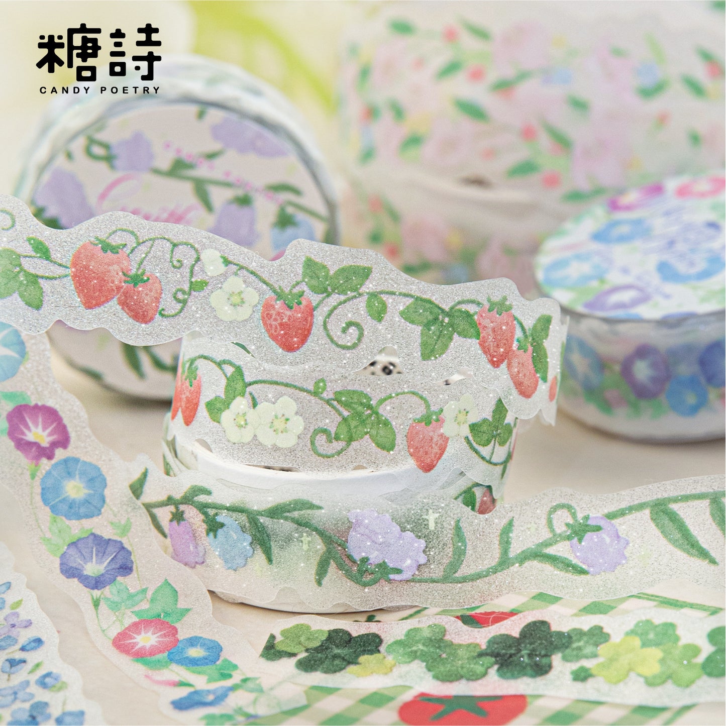 1 Roll Flowers PET Tape HTWY