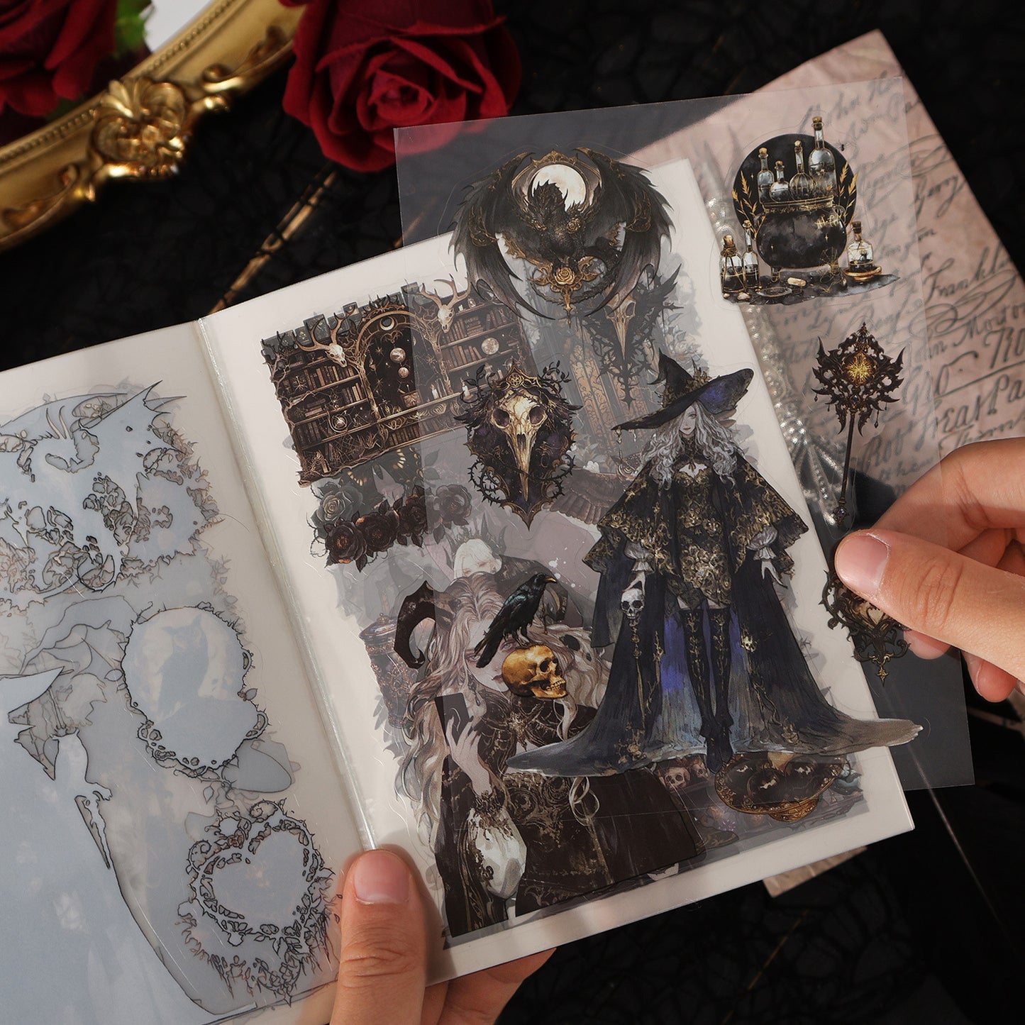 20 Sheets Gothic Stickers Book AYSY