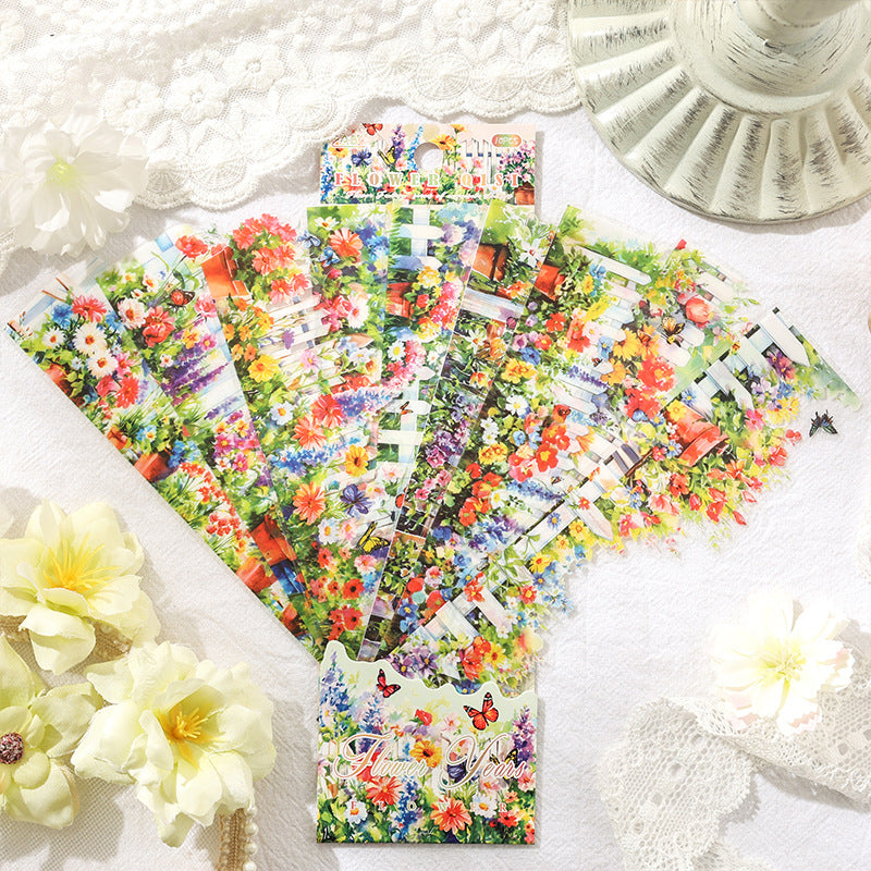 20 Pcs Garden Fence PET Stickers HHQS