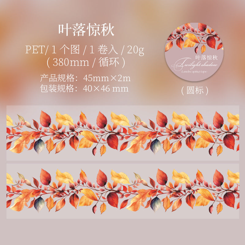 1 Roll Autumn Themed PET Tape HHQY