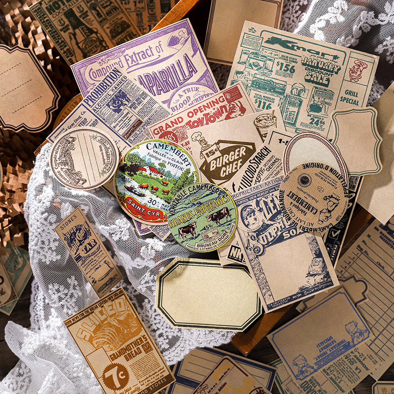 100 Pcs Junk Journal Paper SGBJ