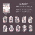 20 Pcs White Windows Themd Stickers LMCT