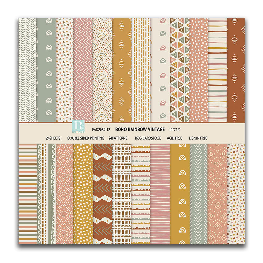 12 inch Scrapbook Paper Pad JYY064