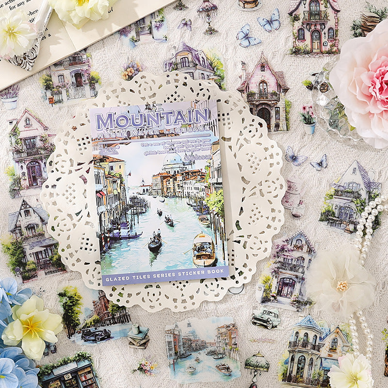 20 Pcs Garden Theme PET Stickers Book LLWS